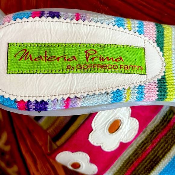 DesignerGoffredo Fantini/Materia Prima Italy.Suede/leather& fabric Unique sandal - Picture 3 of 13